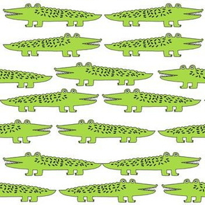 alligator // lime green gator fabric reptile alligator fabric nursery kids boys reptiles