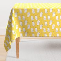 Happy Hippo - Light Grey/Mustard by Andrea Lauren