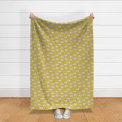 Happy Hippo - Light Grey/Mustard by Andrea Lauren