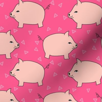 Piggy Bank - Pale Pink/Bright Pink by Andrea Lauren