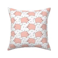 Piggy Bank - Pale Pink/White by Andrea Lauren
