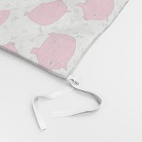 Piggy Bank - Bright Pink/White by Andrea Lauren