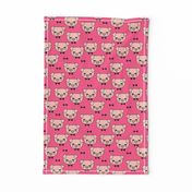 Mr. Pig - Bright Pink/Pale Pink by Andrea Lauren