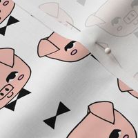 Mr. Pig - Pale Pink/White by Andrea Lauren