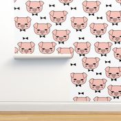 Mr. Pig - Pale Pink/White by Andrea Lauren