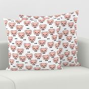 Mr. Pig - Pale Pink/White by Andrea Lauren