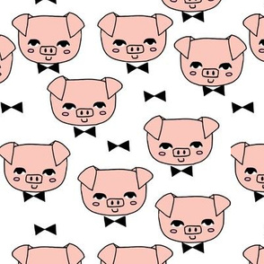 Mr. Pig - Pale Pink/White by Andrea Lauren