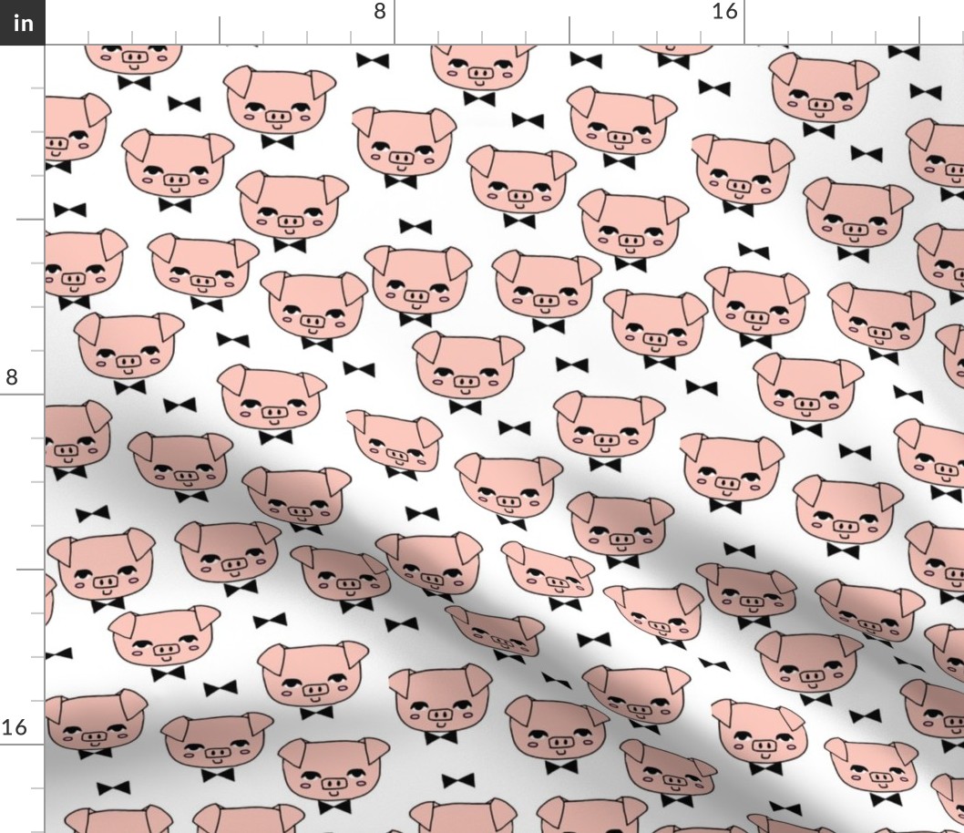 Mr. Pig - Pale Pink/White by Andrea Lauren
