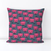 Mr. Pig - Bright Pink/Payne's Gray by Andrea Lauren
