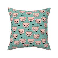 Mr. Pig - Light Pink/Sage by Andrea Lauren