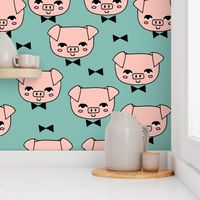 Mr. Pig - Light Pink/Sage by Andrea Lauren