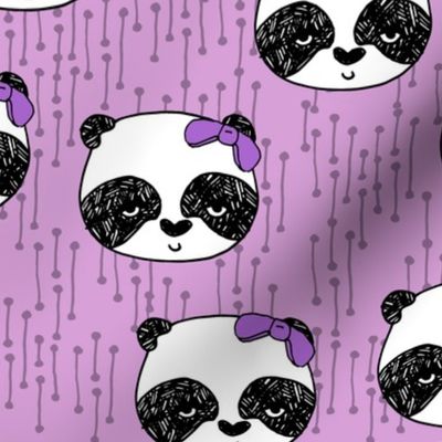 Panda with Bow - Wisteria by Andrea Lauren