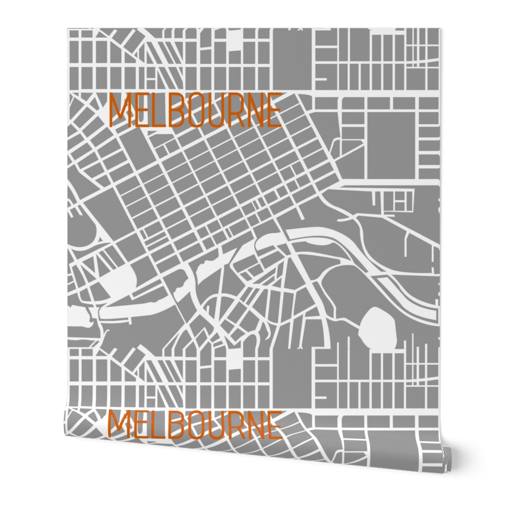 Modern Melbourne map