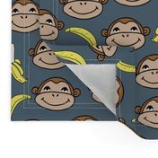 Happy Monkey - Payne's Grey by Andrea Lauren