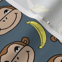 Happy Monkey - Payne's Grey by Andrea Lauren