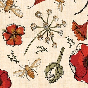 2019 Tea towel calendar - the art of bee keeping