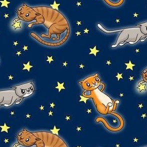 Astro Cats! Blue