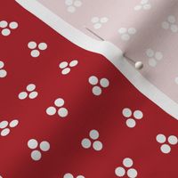 Dapper Dot - White and Red