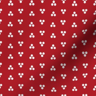 Dapper Dot - White and Red