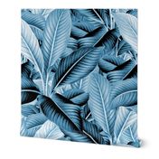 Palm In Palm ~ Profusion ~ Blue and White