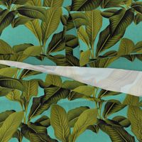 Palm In Palm ~ Tropical Blue Linen