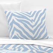 Large Scale Zebra in Soft Blue 1