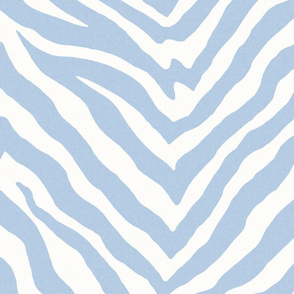 Large Scale Zebra in Soft Blue 1