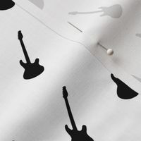 Electric Guitars Black And White