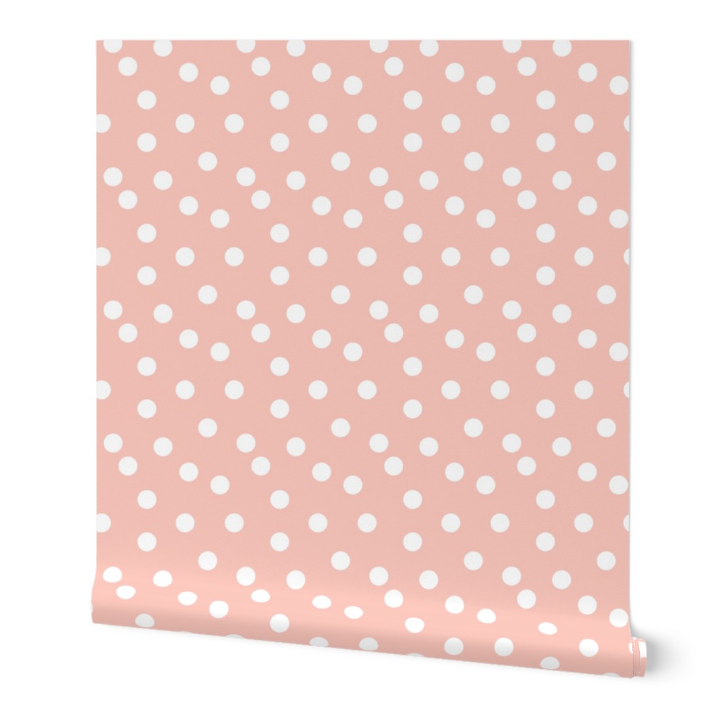 Polka Dot - Pale Pink (Smaller Version) by Andrea Lauren