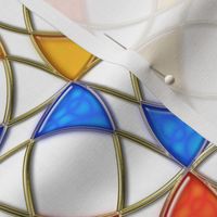 Stained Glass Circles with Fake Gold