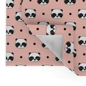 panda // pink baby nursery panda fabric cute illustration kawaii pandas design