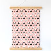 panda // pink baby nursery panda fabric cute illustration kawaii pandas design