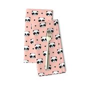 panda // pink baby nursery panda fabric cute illustration kawaii pandas design