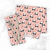 panda // pink baby nursery panda fabric cute illustration kawaii pandas design