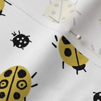 Ladybugs - Mustard/White by Andrea Lauren