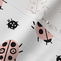 Ladybugs - Pale Pink/White by Andrea Lauren