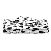 monsters // black and white kids room nursery funny quirky cute monsters for kids fabrics