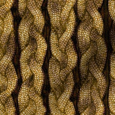 Gold Cable Knit