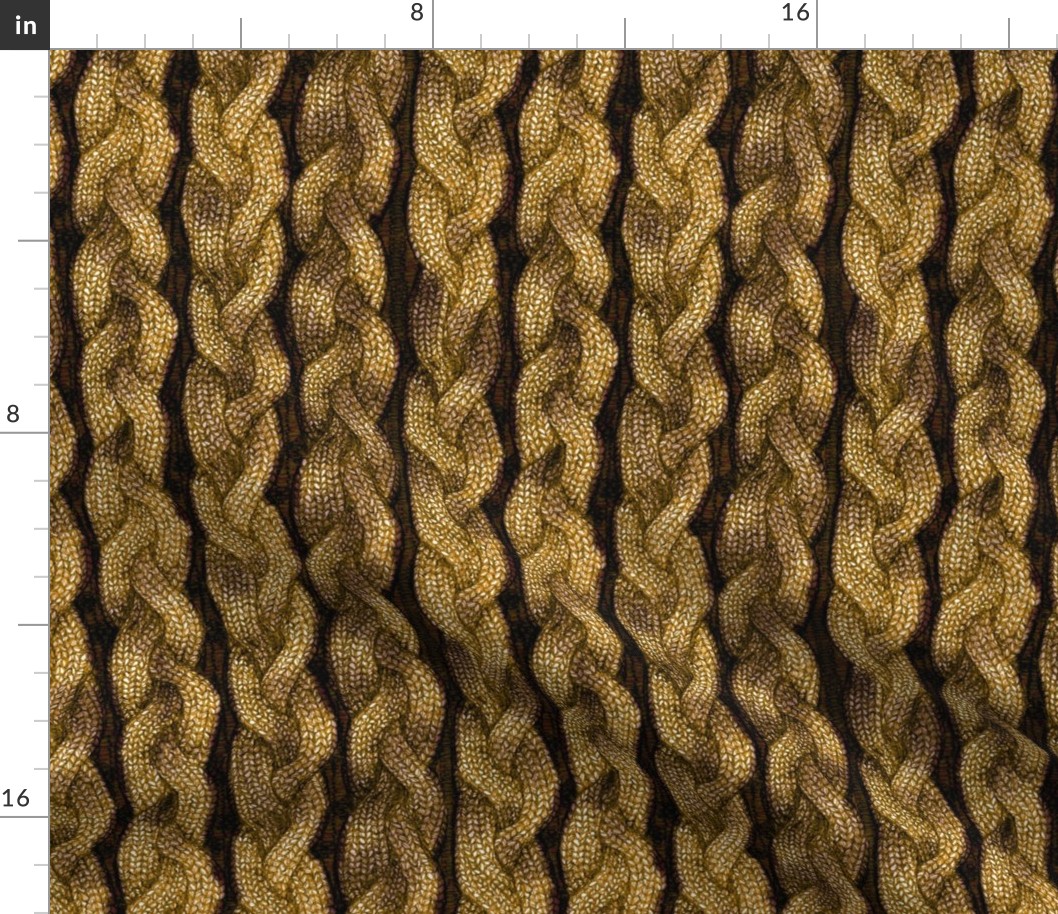 Gold Cable Knit