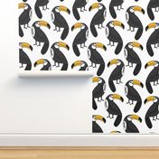 toucan // toucans bird summer tropical print fabric toucan fabric toucan design