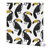 toucan // toucans bird summer tropical print fabric toucan fabric toucan design