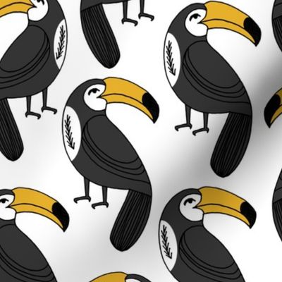 toucan // toucans bird summer tropical print fabric toucan fabric toucan design