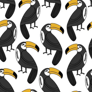 toucan // toucans bird summer tropical print fabric toucan fabric toucan design