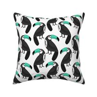 toucan // toucans bird tropical palm print toucan fabrics cute toucan print