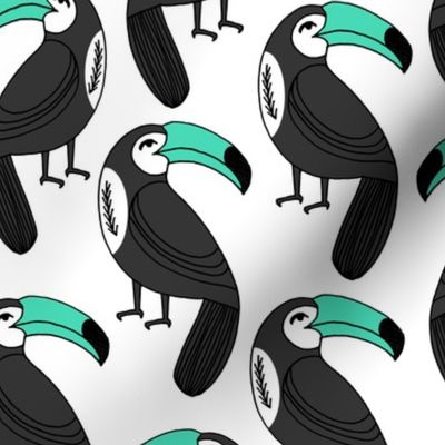 toucan // toucans bird tropical palm print toucan fabrics cute toucan print