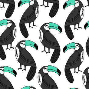 toucan // toucans bird tropical palm print toucan fabrics cute toucan print