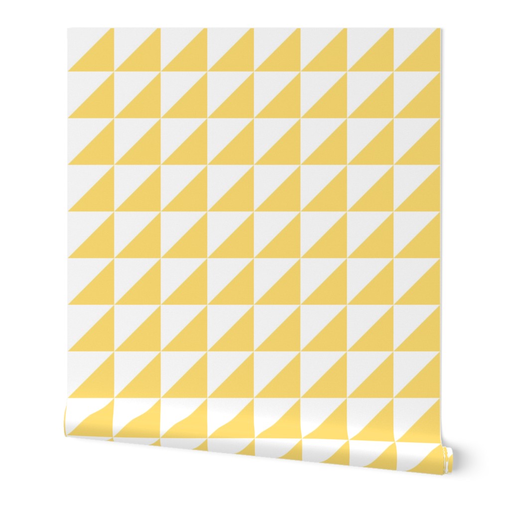 Yellow and White Half-Square Triangles