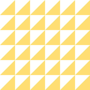 Yellow and White Half-Square Triangles