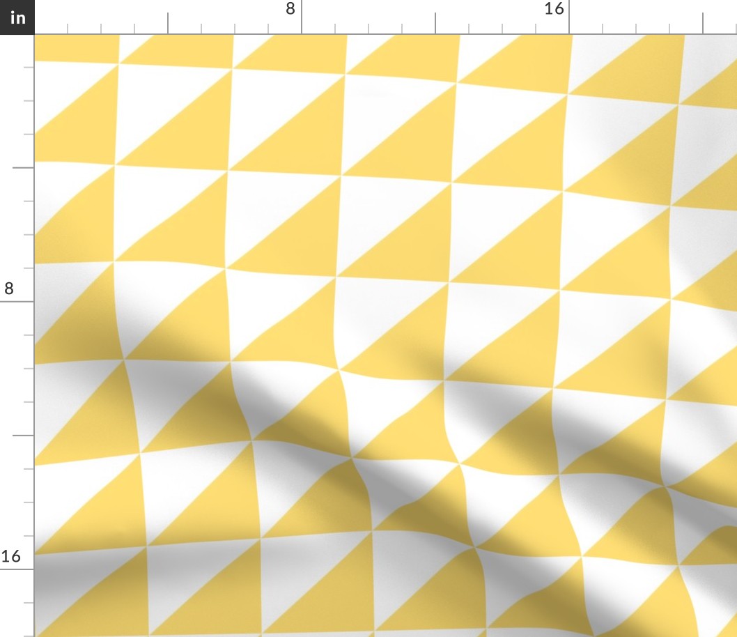 Yellow and White Half-Square Triangles