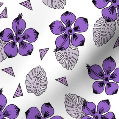 Hibiscus - Purples by Andrea Lauren